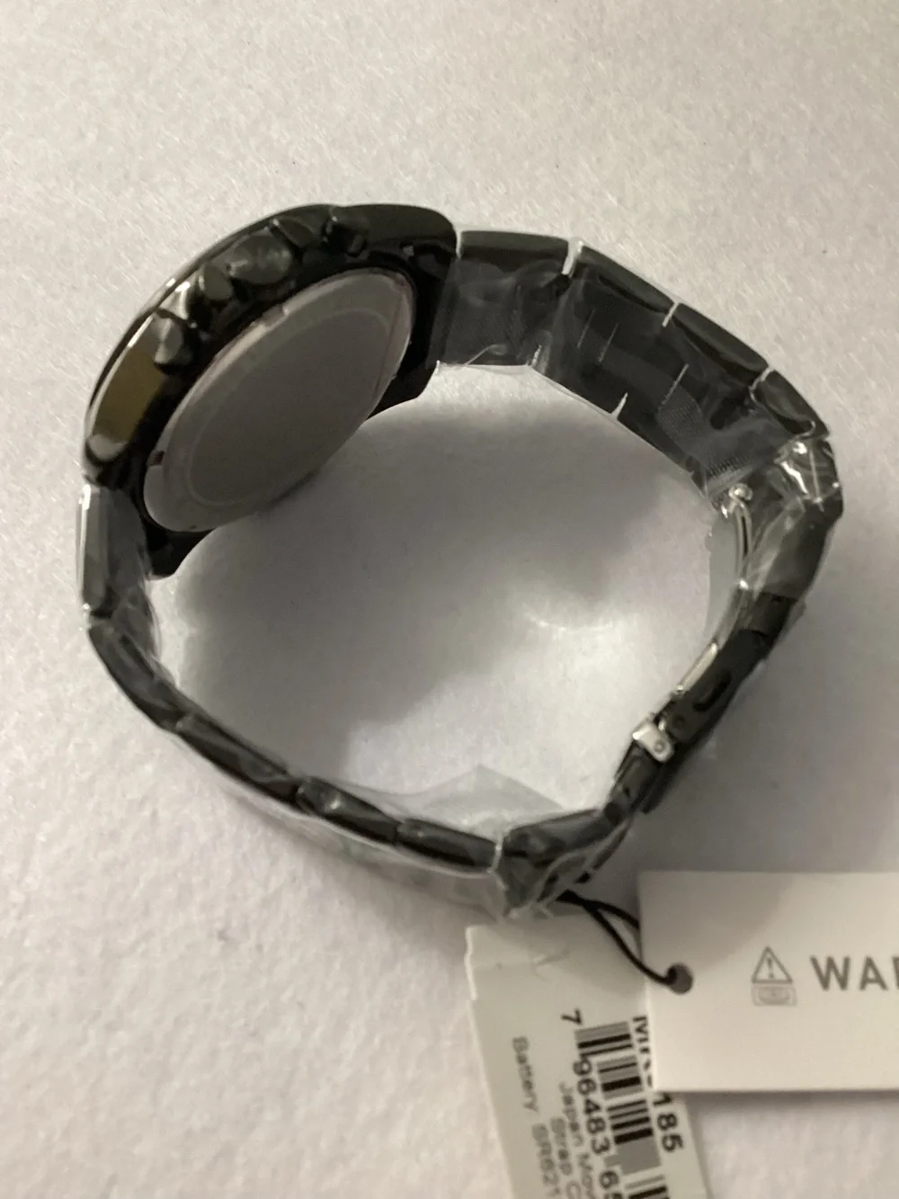 Michael Kors Alek Chronograph Black Stainless Steel Watch 44mm